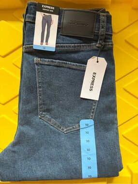 Express Men’s Mid Wash Bootcut Jeans - Blue